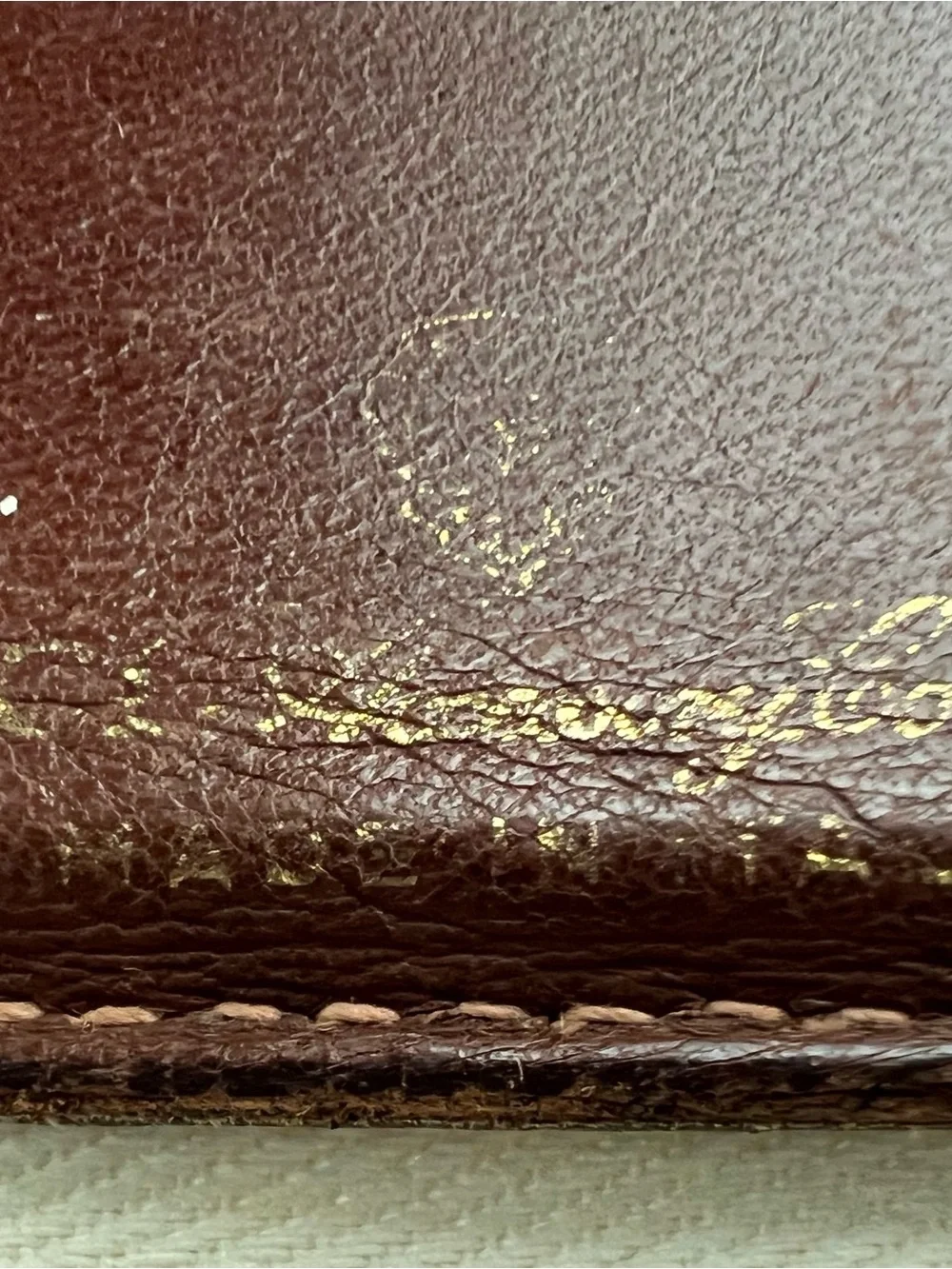 Gucci Beige & Brown Monogram Card Holder